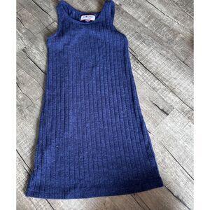 Limited Too Girls Size 10 M Blue Ribbed Sleeveless Dress Classic Casual